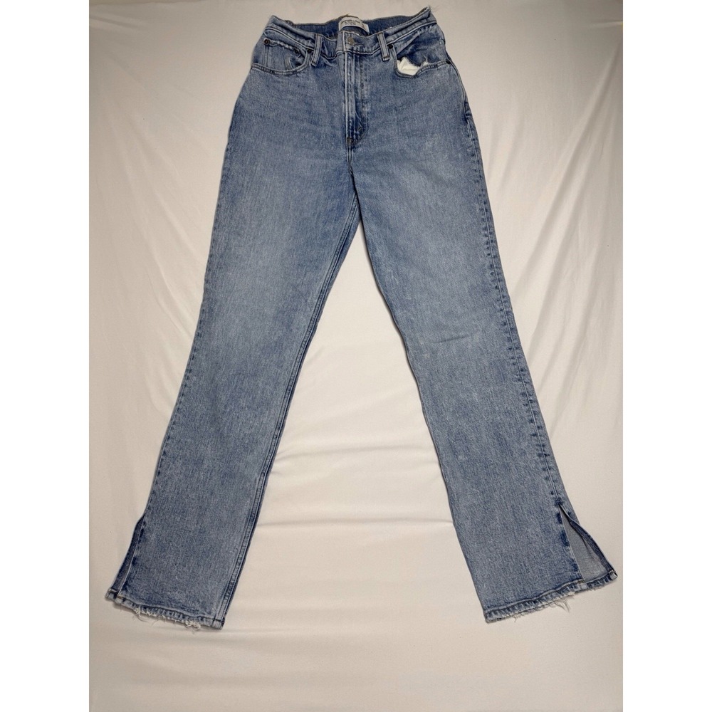Abercrombie & Fitch Curve Love 90's Straight Ultra High Rise Jeans Size 27/4R